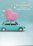 anniversary cute heart car
